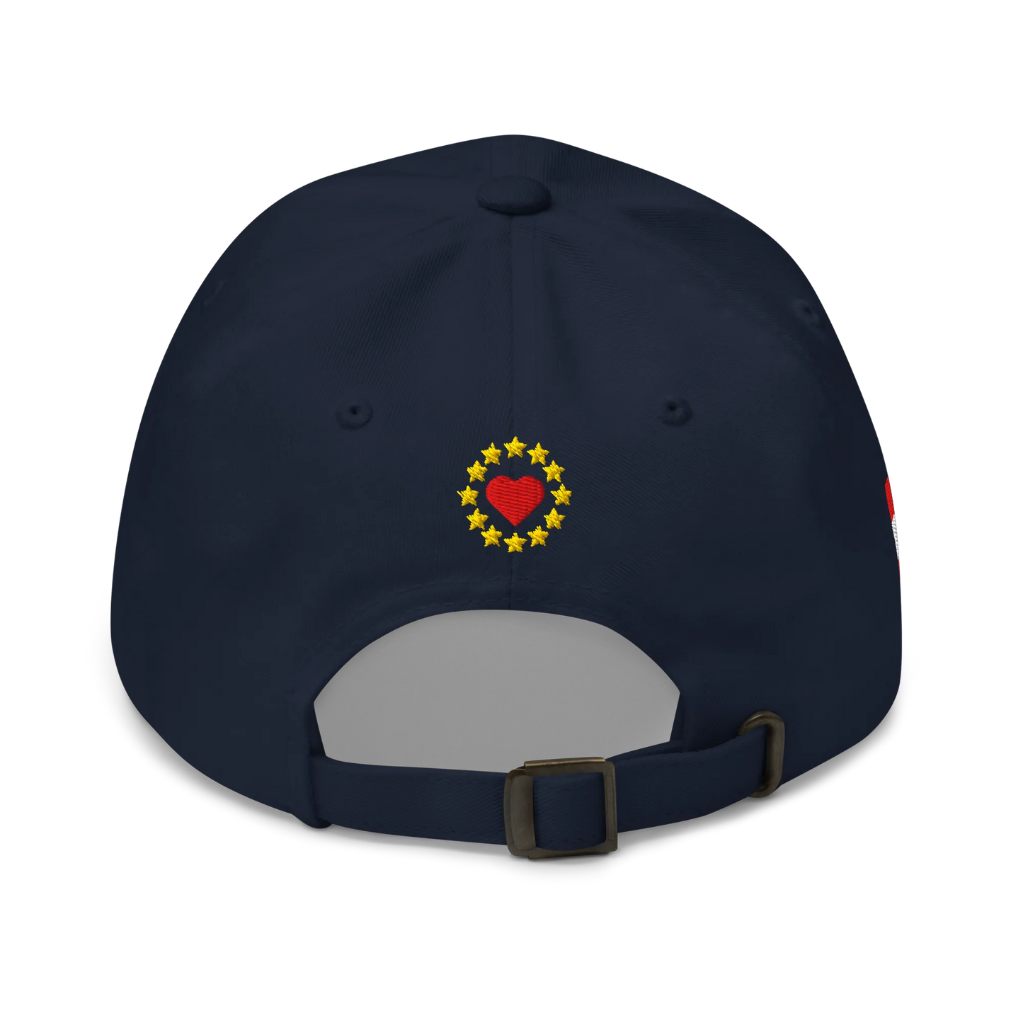 Navy Blue MEGA Cap with National Flag of Austria Back View