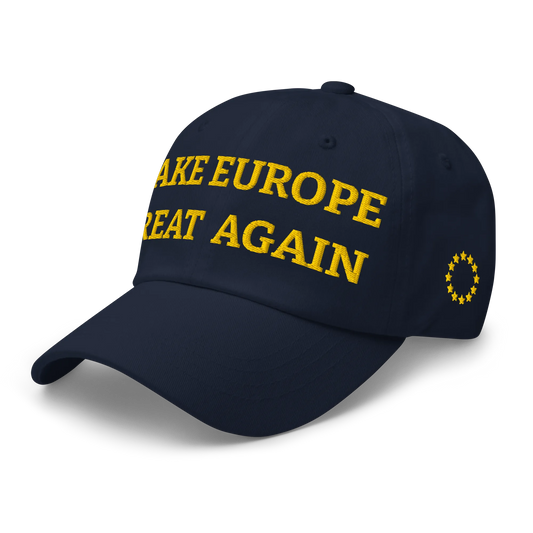 Navy Blue MEGA Cap with National Flag of Croatia Left Front View