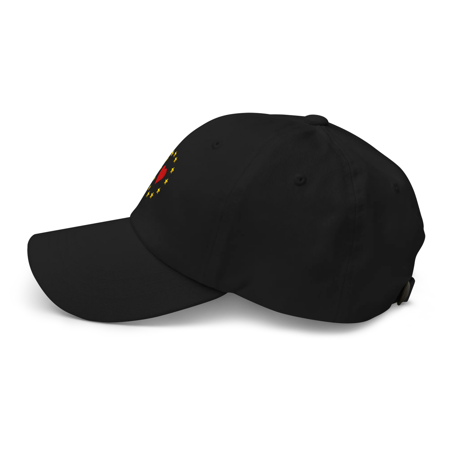 Black "Show the Love for Europe" Cap Left View