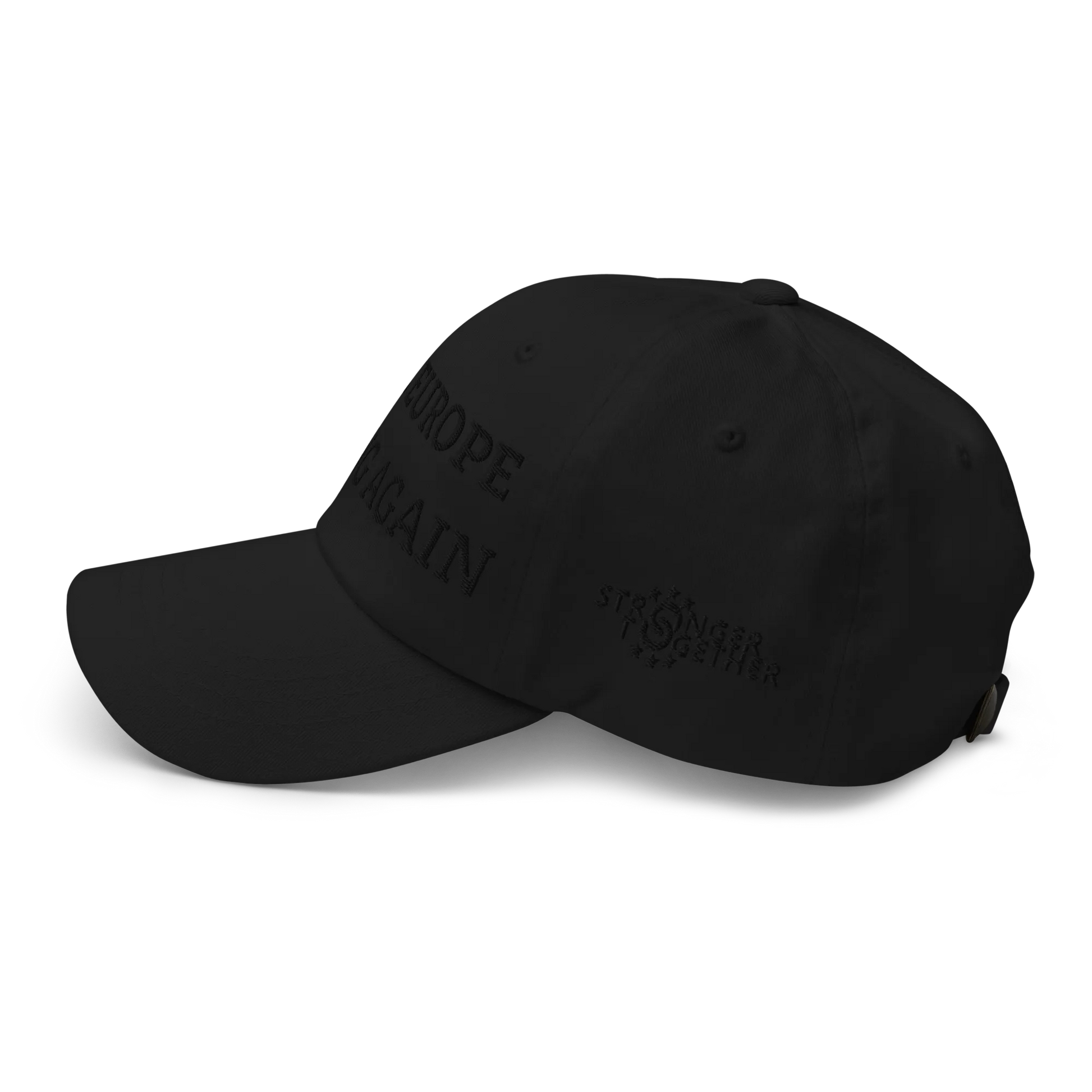 Monochrome Black "Make Europe Strong Again" / MESA Cap Left View