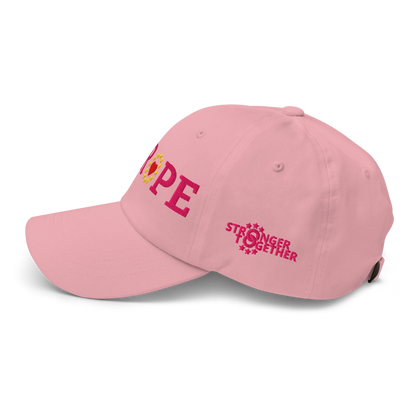 Monochrome Pink "EUROPE" Cap with "Show the Love for Europe" emblem in full color Left View