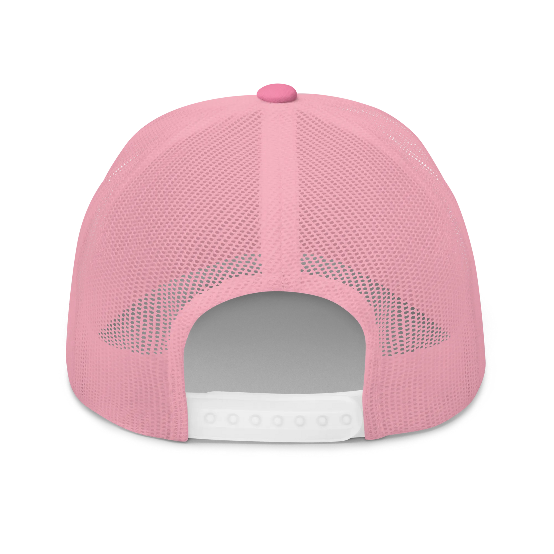Monochrome Pink EUROPE Trucker Cap with "Show the Love for Europe" emblem in full color Back View
