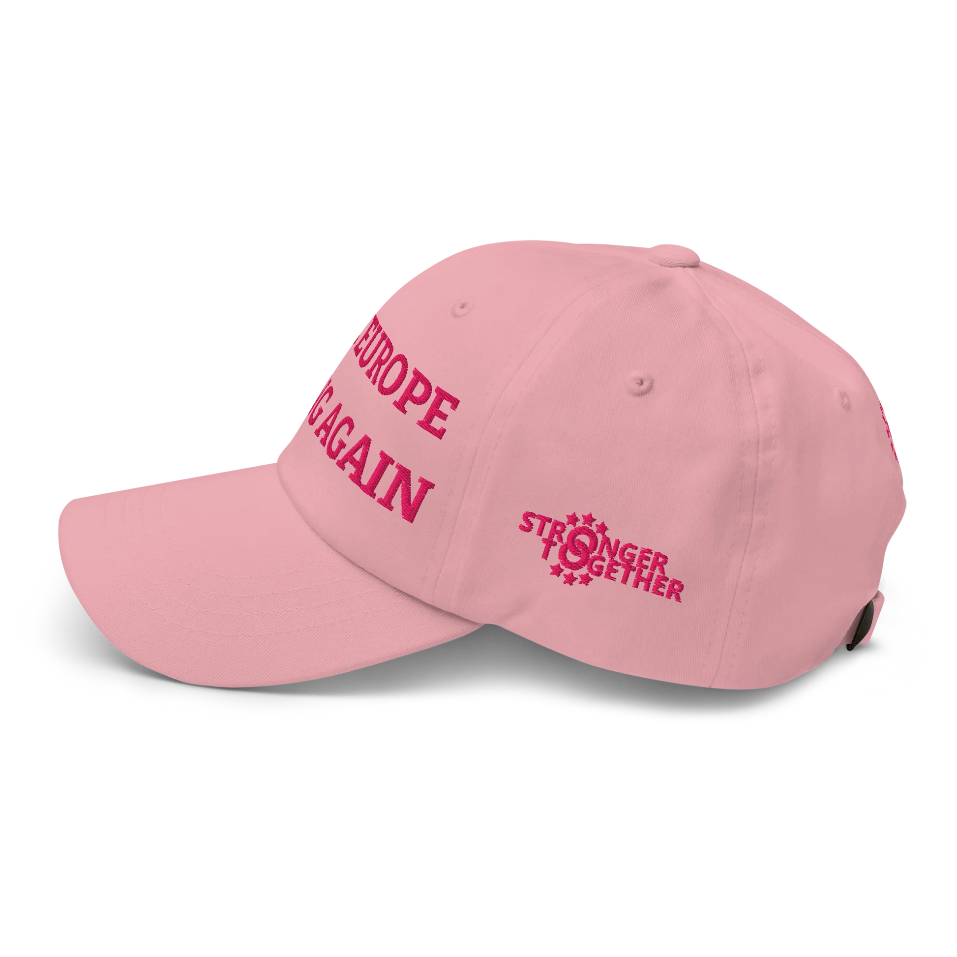Monochrome Pink "Make Europe Strong Again" / MESA Cap Left View