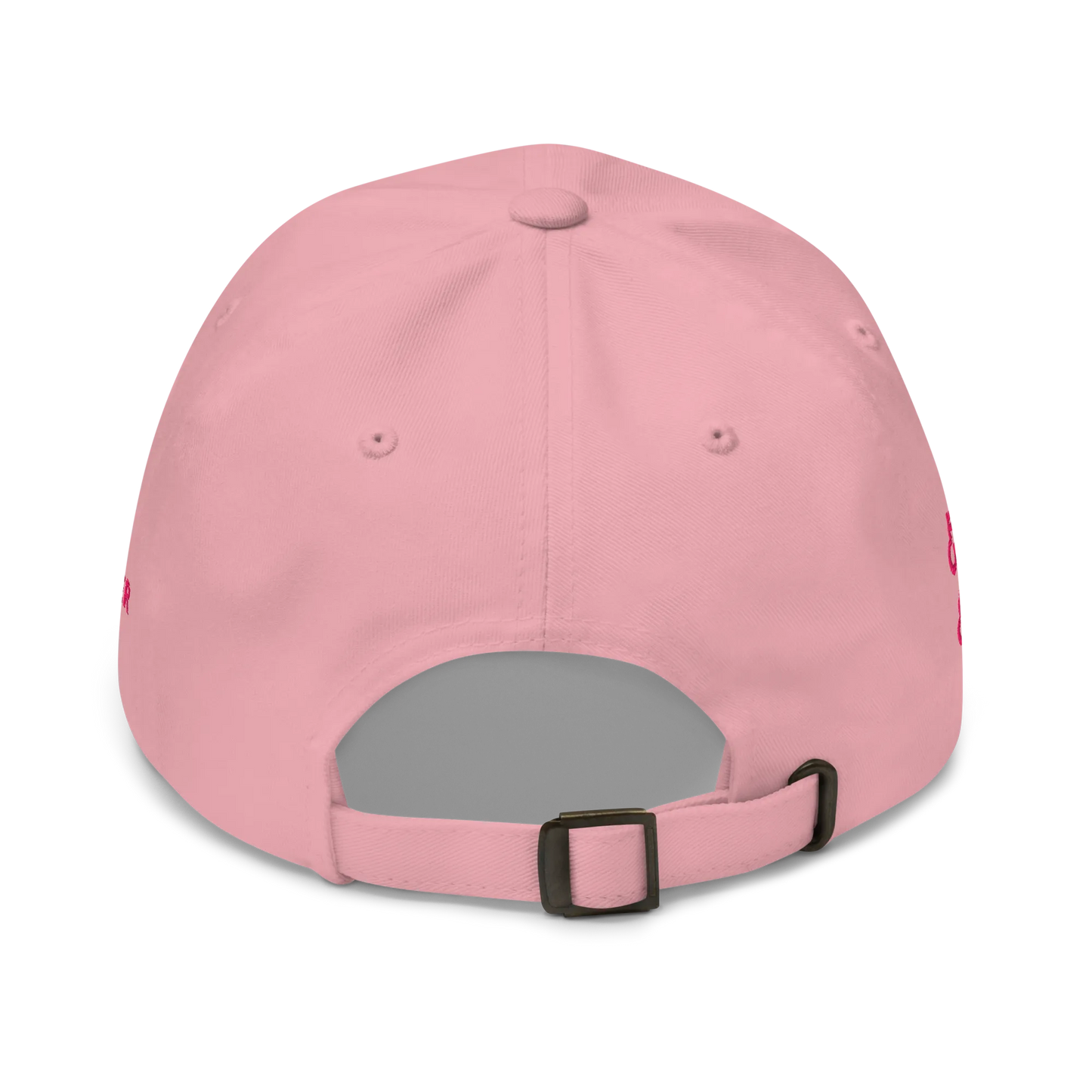 Monochrome Pink "Make Europe Strong Again" / MESA Cap with "Show the Love for Europe" emblem in full color Back View