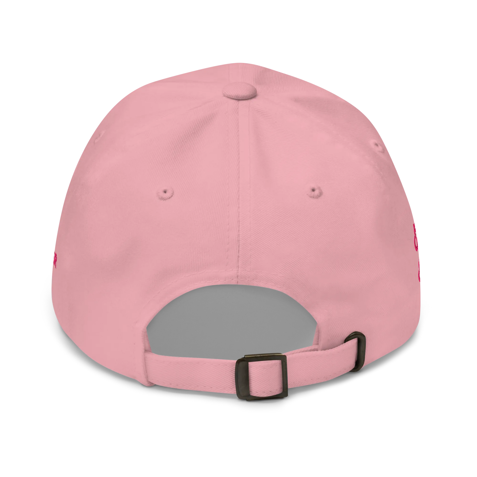 Monochrome Pink "Make Europe Strong Again" / MESA Cap with "Show the Love for Europe" emblem in full color Back View