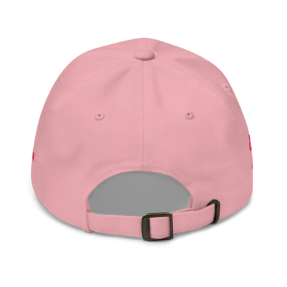 Monochrome Pink "Make Europe Strong Again" / MESA Cap with "Show the Love for Europe" emblem in full color Back View