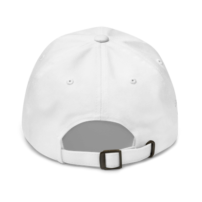 Monochrome White "EUROPE" Cap with "Show the Love for Europe" emblem in full color Back View