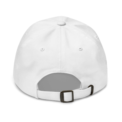 Monochrome White "Make Europe Great Again" / MEGA Cap with "Show the Love for Europe" emblem Back View