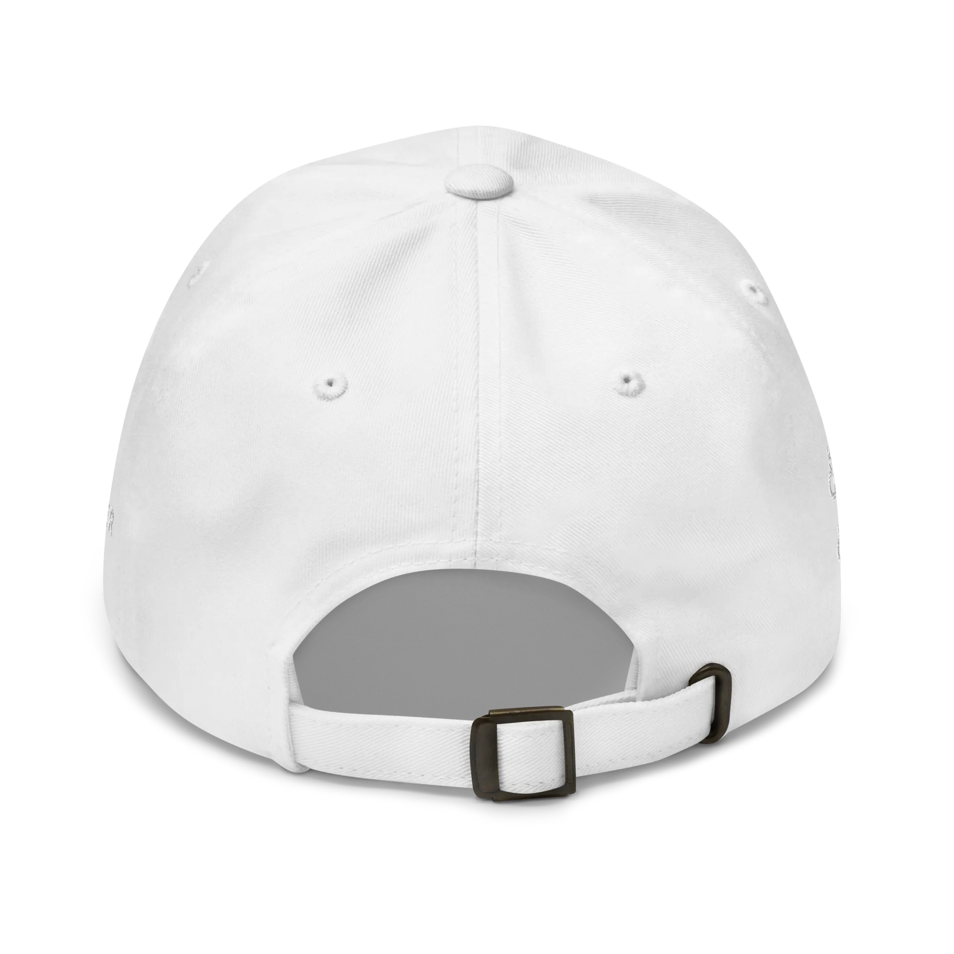Monochrome White "Make Europe Strong Again" / MESA Cap with "Show the Love for Europe" emblem Back View
