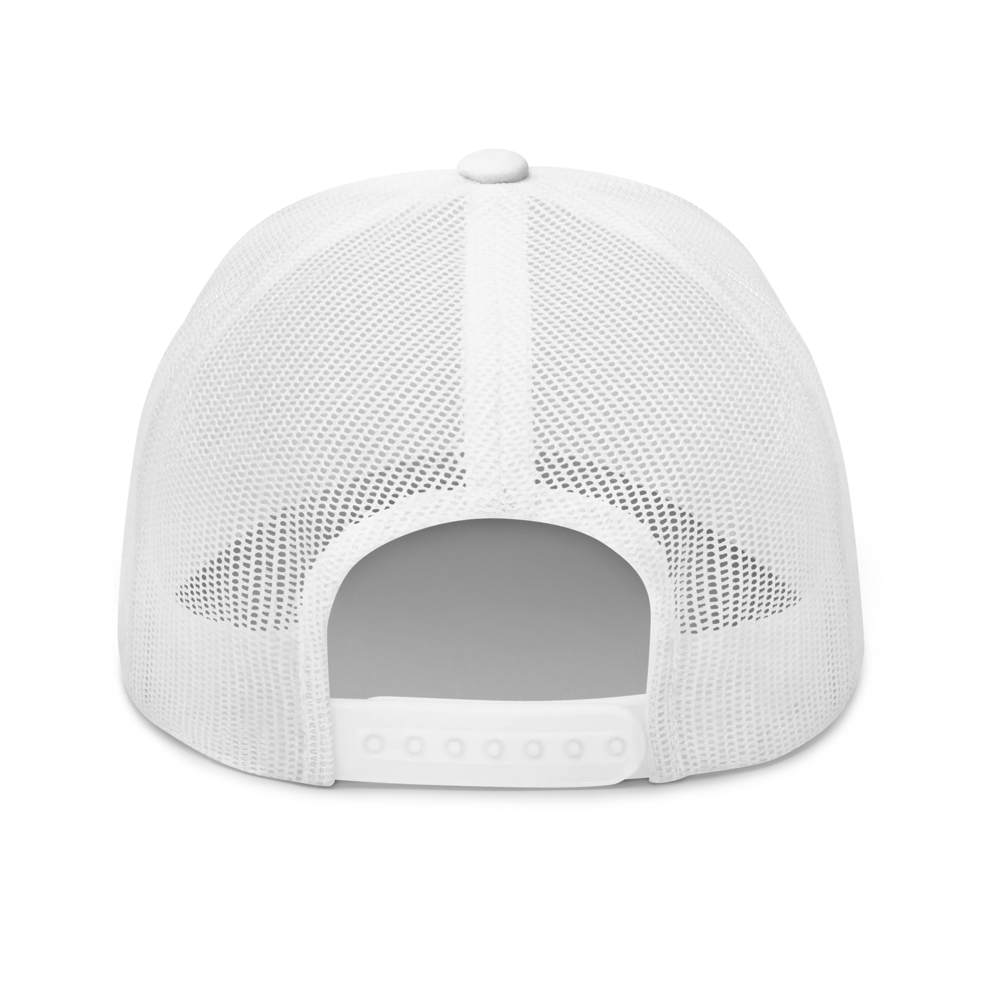 Monochrome White "Make Europe Strong Again" / MESA Trucker Cap Back View