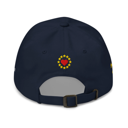 Navy Blue "EUROPE" Cap Back View