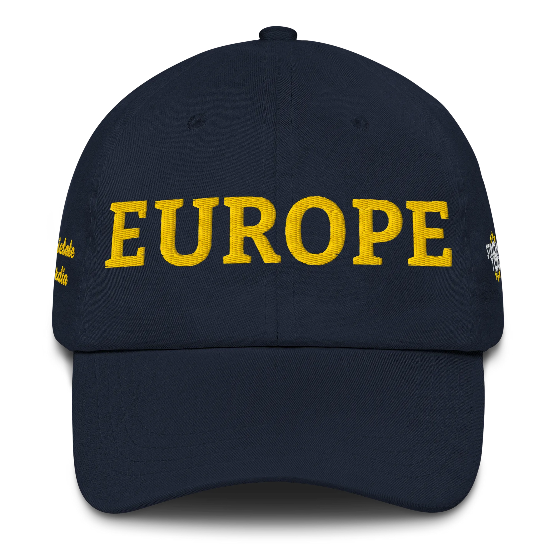 Navy Blue "EUROPE" Cap Front View