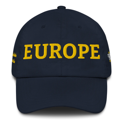 Navy Blue "EUROPE" Cap Front View