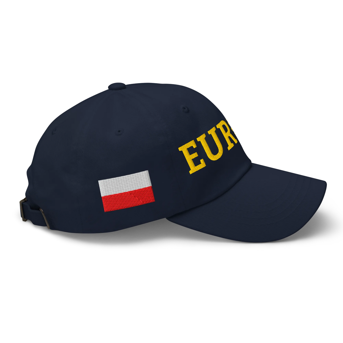 Navy Blue EUROPE Cap with National Flag of Poland and "Show the Love for Europe" emblem Right View