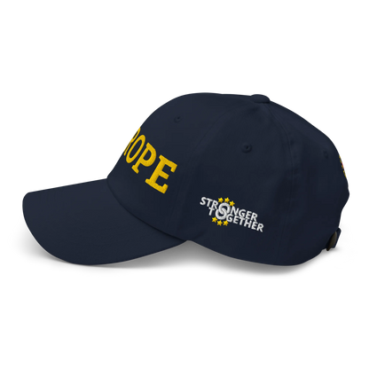 Navy Blue EUROPE Cap with National Flag of Poland Left View