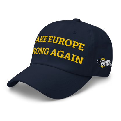 Navy Blue "Make Europe Strong Again" / MESA Cap Left Front View