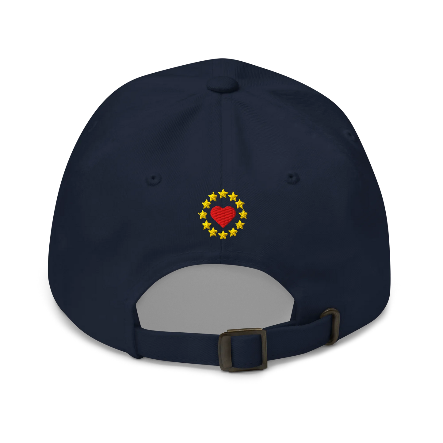 Navy Blue MEGA Cap with National Flag of Belgium Back View