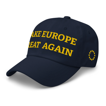 Navy Blue MEGA Cap with National Flag of Cyprus Left Front View