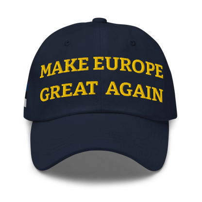 Navy Blue MEGA Cap with National Flag of Estonia Front View