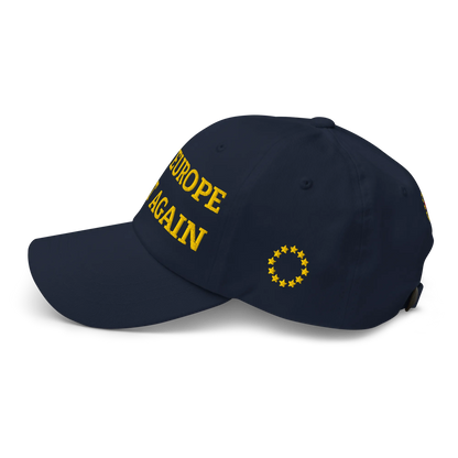 Navy Blue MEGA Cap with National Flag of Germany Left View
