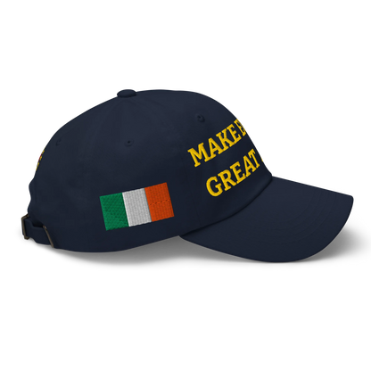 Navy Blue MEGA Cap with National Flag of Ireland Right View