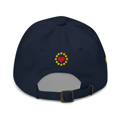 Navy Blue MEGA Cap with National Flag of Lithuania Back View