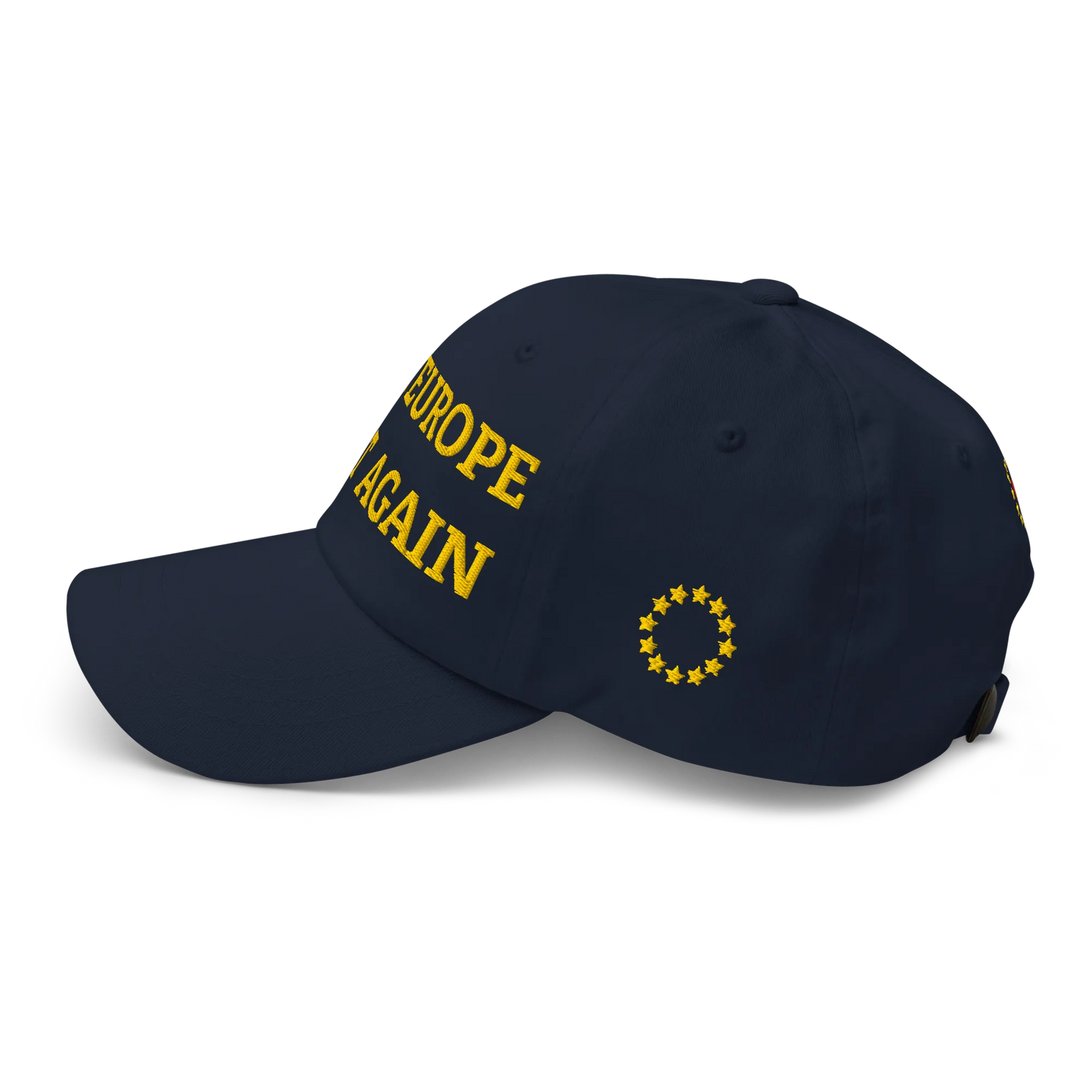 Navy Blue MEGA Cap with National Flag of Netherlands Left View