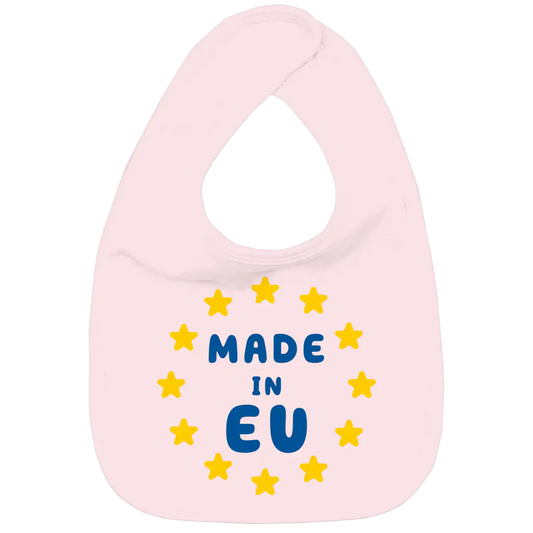 Pink "Made in EU" Organic Baby Bib