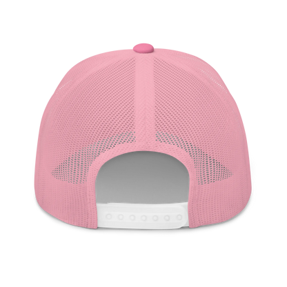 Pink "Show the Love for Europe" Trucker Cap Back View